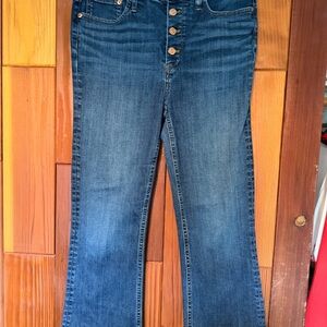 J. Crew Indigo Wide Leg Jeans